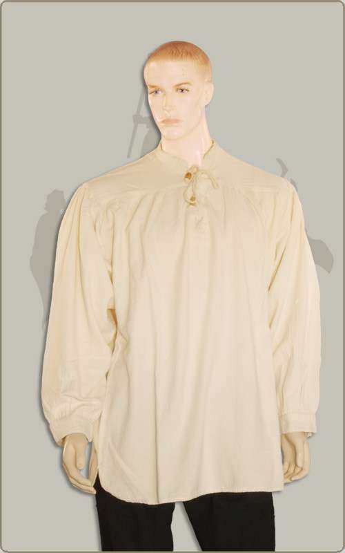 Weites Hemd (Leinenlook)