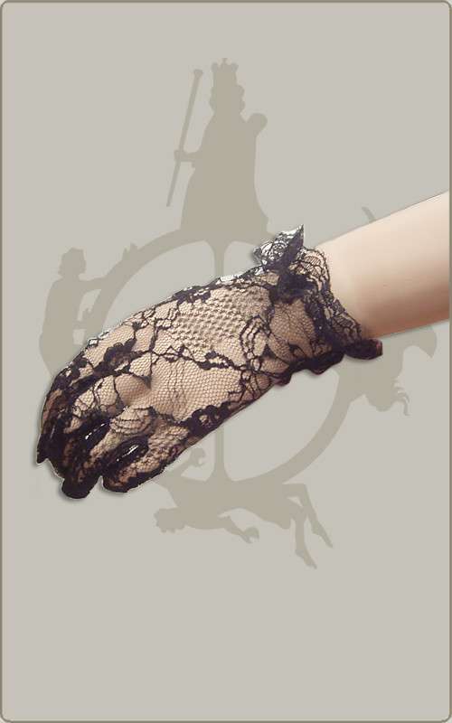 Kurze Spitzenhandschuhe