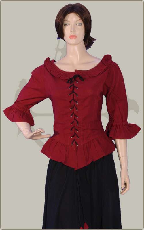 Miederbluse mit halbem Arm