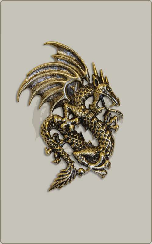 Bronzener Drache