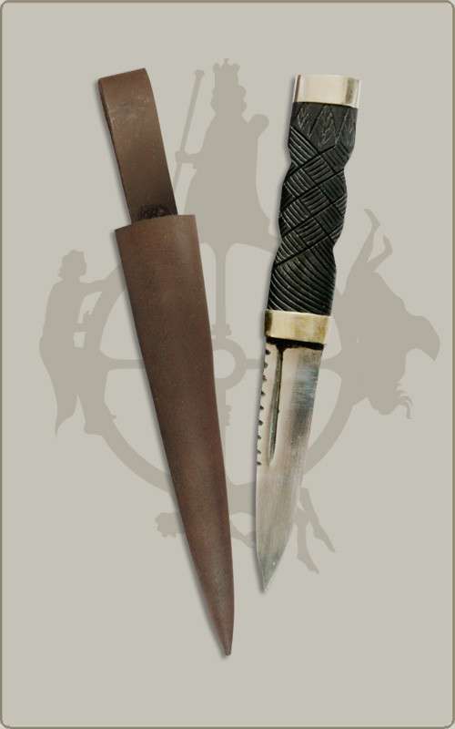 Sgian Dubh mit Lederscheide