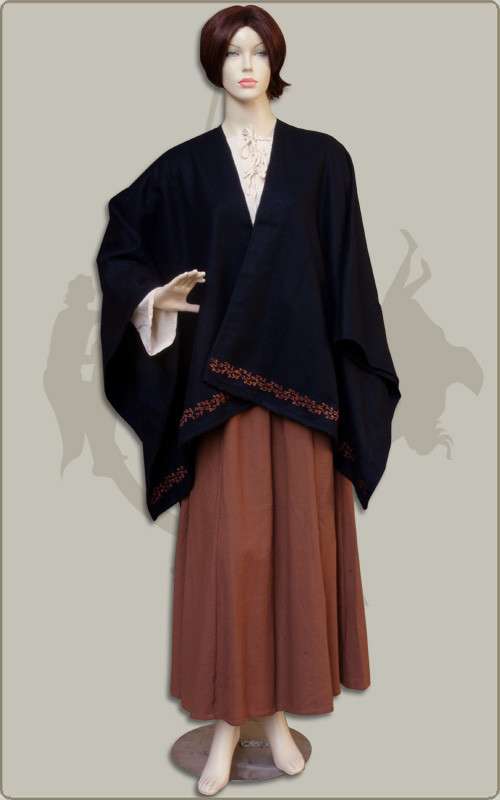 Poncho aus Wollfilz