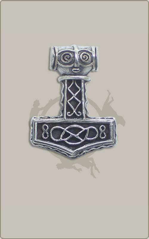 Thorshammer Massiv in Silber