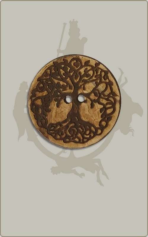 Knopf mit Weltenbaum - 38