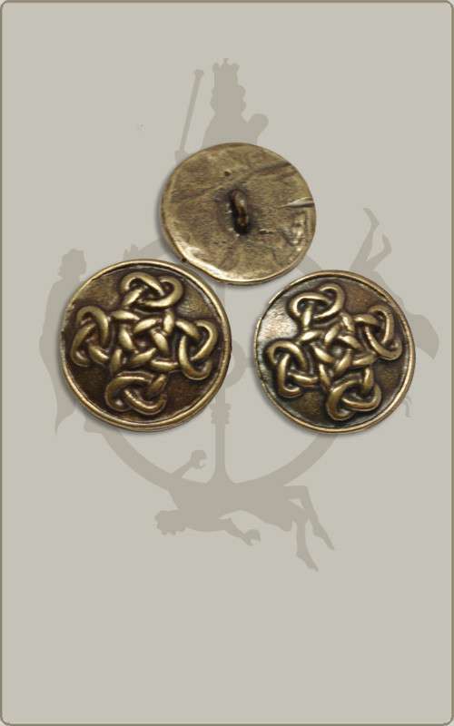Knopf mit Flechtbandornament